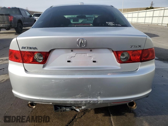 2006 Acura TSX with VIN JH4CL96836C024613, listed as a Copart auction lot 49825475 with 245,549 mi miles and Salvage Title. Bid and sale history available at carsss.com. Image 6.
