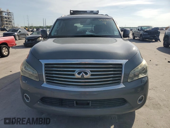 2012 Infiniti QX56 8-passenger with VIN JN8AZ2ND7C9715587, listed as a Copart auction lot 64508345 with 217,786 mi miles and Salvage title. Bid and sale history available at DreamBid. Image 5.
