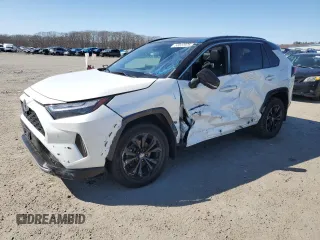 2022 Toyota RAV4 Hybrid XSE with VIN 4T3E6RFV5NU080667, listed as a Copart auction lot 53022975 with 72,721 mi miles and Salvage title. Bid and sale history available at DreamBid. Image 1.