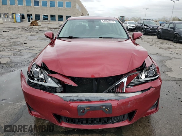 2012 Lexus IS 250 with VIN JTHCF5C21C5057870, listed as a Copart auction lot 54561375 with 102,727 mi miles and Salvage Title. Bid and sale history available at DreamBid. Image 5.