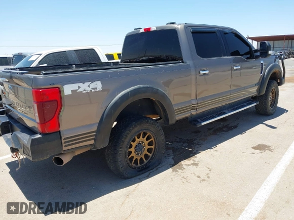 2021 Ford F-250 XL with VIN 1FT7W2B61MEC60958, listed as a IAAI auction lot 42458814 with 31,531 mi miles and . Bid and sale history available at DreamBid. Image 4.