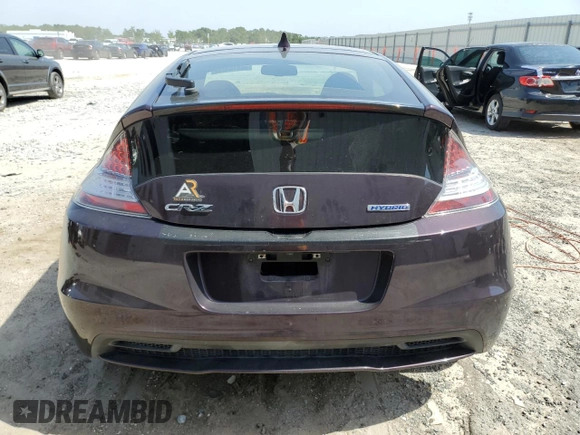 2013 Honda CR-Z with VIN JHMZF1D44DS003629, listed as a Copart auction lot 56819425 with 81,262 mi miles and Salvage title. Bid and sale history available at DreamBid. Image 6.