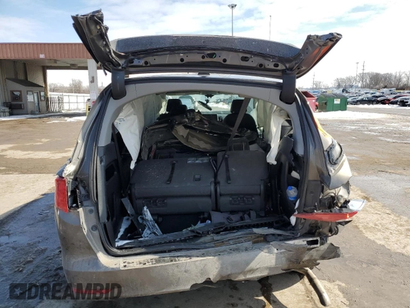 2021 Honda Odyssey EX-L with VIN 5FNRL6H70MB020405, listed as a Copart auction lot 46186085 with 61,300 mi miles and Salvage Title. Bid and sale history available at DreamBid. Image 6.