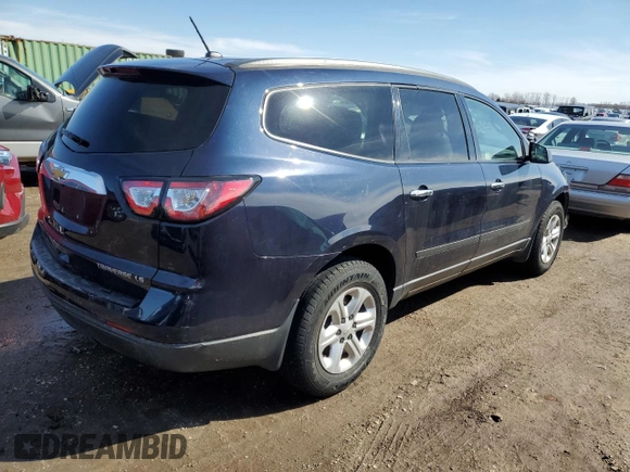 2015 Chevrolet Traverse LS with VIN 1GNKRFED7FJ138190, listed as a Copart auction lot 49616295 with Not Provided miles and Salvage Title. Bid and sale history available at DreamBid. Image 3.