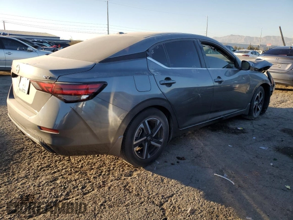 2024 Nissan Sentra SV with VIN 3N1AB8CV8RY218990, listed as a Copart auction lot 42206595 with 25,391 mi miles and Salvage Title. Bid and sale history available at DreamBid. Image 3.