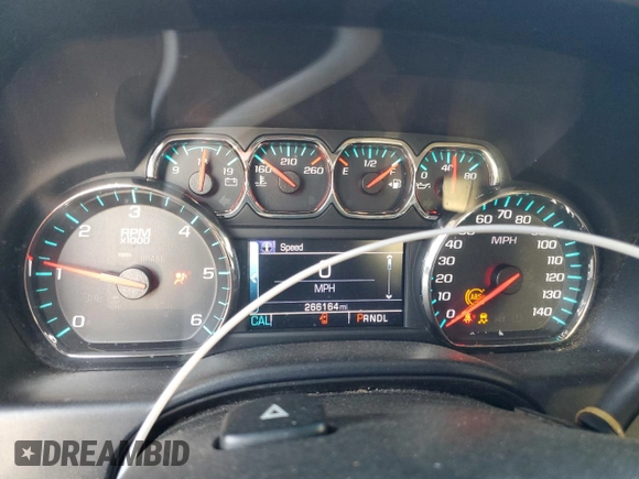 2017 Chevrolet Silverado 1500 LT with VIN 1GCRCREC1HZ247072, listed as a Copart auction lot 53826945 with 266,164 mi miles and Salvage Title. Bid and sale history available at DreamBid. Image 9.