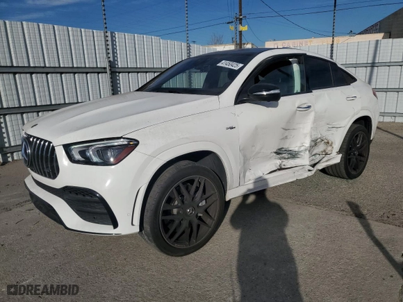 2021 Mercedes-Benz GLE with VIN 4JGFD6BB0MA559463, listed as a Copart auction lot 41450425 with 27,033 mi miles and Salvage Title. Bid and sale history available at carsss.com. Image 1.