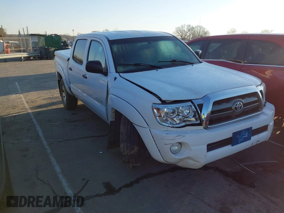 2010 Toyota Tacoma PreRunner with VIN 3TMJU4GN4AM100621, listed as a IAAI auction lot 41786994 with 222,327 mi miles and . Bid and sale history available at DreamBid. Image 1.