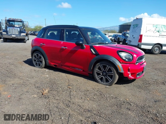 2015 MINI Countryman S with VIN WMWZC3C52FWT05204, listed as a IAAI auction lot 41492775 with 80,785 mi miles and . Bid and sale history available at DreamBid. Image 1.