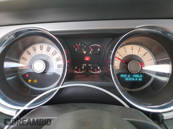 2012 Ford Mustang GT Premium with VIN 1ZVBP8CF6C5271586, listed as a Copart auction lot 83878894 with 101,016 mi miles and Salvage Title. Bid and sale history available at DreamBid. Image 9.