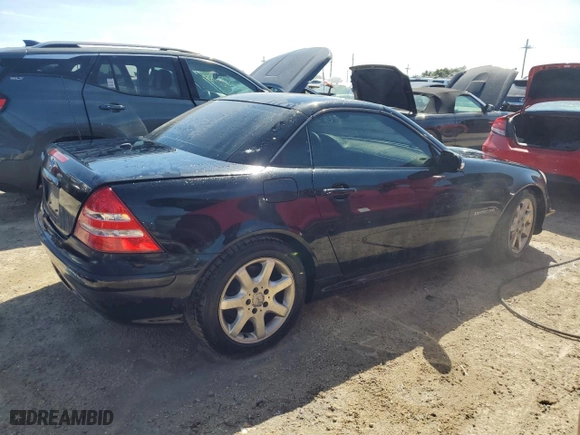 2003 Mercedes-Benz SLK-Class 2.3L with VIN WDBKK49F83F277769, listed as a Copart auction lot 74327044 with 0 mi miles and Non Repairable. Bid and sale history available at carsss.com. Image 3.