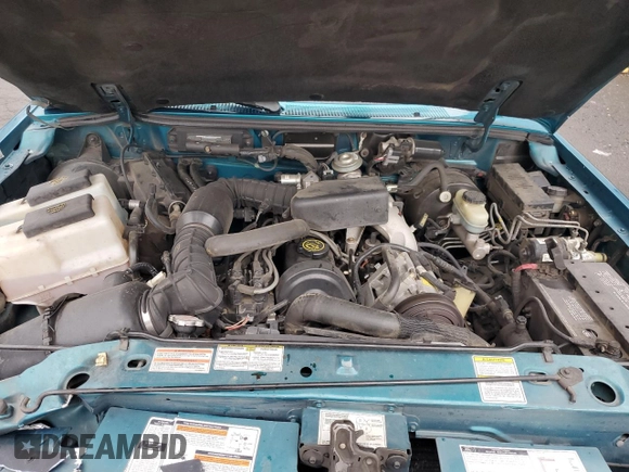 1997 Ford Ranger XL with VIN 1FTCR14A3VPA99441, listed as a Copart auction lot 46626095 with 137,526 mi miles and Salvage title. Bid and sale history available at DreamBid. Image 12.