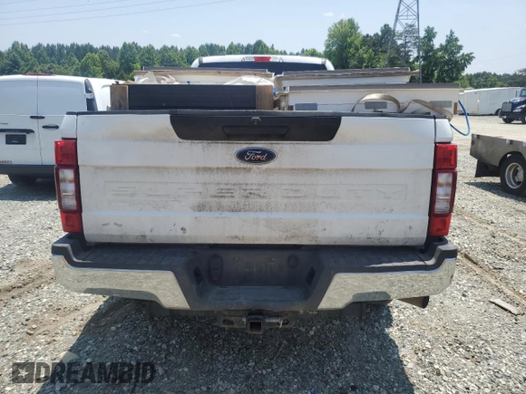 2021 Ford F-250 XL with VIN 1FT7W2B6XMEC11113, listed as a Copart auction lot 60110065 with 67,576 mi miles and Clean title. Bid and sale history available at DreamBid. Image 6.