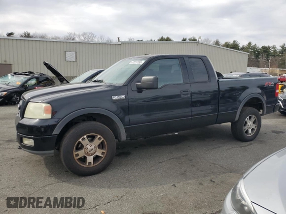 2004 Ford F-150 XLT with VIN 1FTPX14574NA88236, listed as a Copart auction lot 47227265 with 129,660 mi miles and Salvage Title. Bid and sale history available at carsss.com. Image 1.