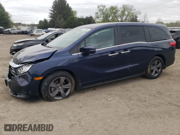 2023 Honda Odyssey EX with VIN 5FNRL6H53PB060058, listed as a Copart auction lot 53415865 with 24,778 mi miles and Salvage title. Bid and sale history available at DreamBid. Image 1.