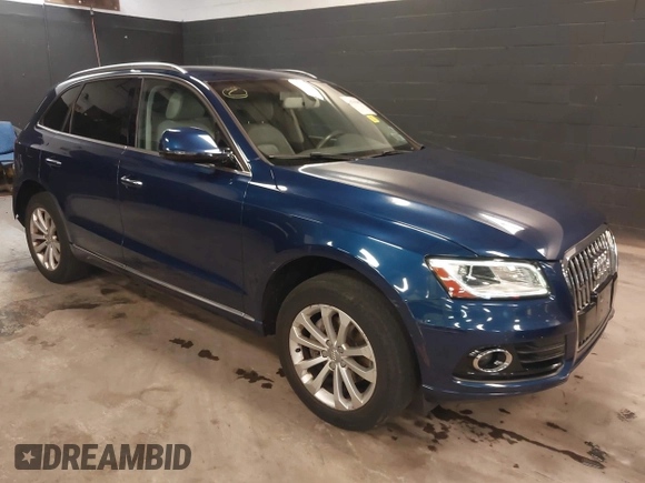 2015 Audi Q5 Premium Plus with VIN WA1LFAFP7FA100390, listed as a IAAI auction lot 42594842 with 110,349 mi miles and . Bid and sale history available at DreamBid. Image 1.