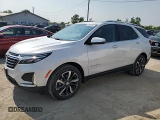 2023 Chevrolet Equinox Premier with VIN 3GNAXXEG8PL176202, listed as a Copart auction lot 60495655 with 33,865 mi miles and Salvage title. Bid and sale history available at DreamBid. Image 1.