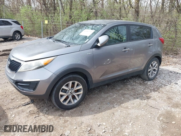 2015 Kia Sportage LX with VIN KNDPBCAC6F7790469, listed as a IAAI auction lot 41942732 with 74,612 mi miles and . Bid and sale history available at DreamBid. Image 17.