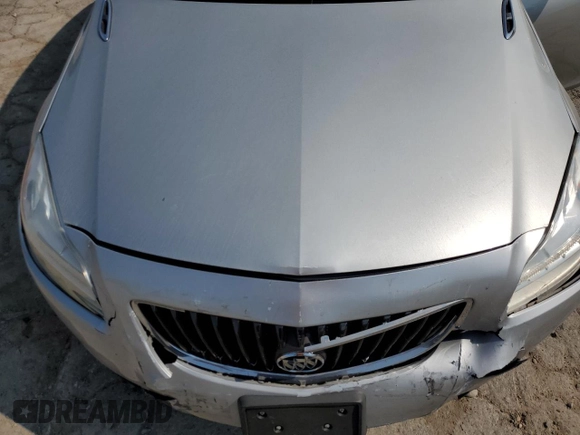 2012 Buick Regal Premium 1 with VIN 2G4GS5EK6C9135618, listed as a Copart auction lot 58575925 with 167,706 mi miles and Salvage title. Bid and sale history available at DreamBid. Image 11.