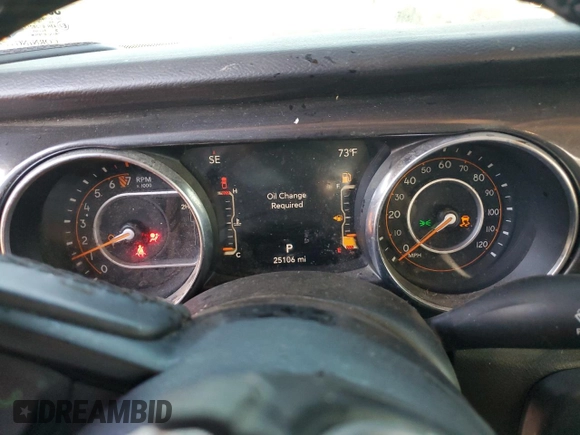 2022 Jeep Gladiator Willys with VIN 1C6HJTAG9NL143314, listed as a Copart auction lot 87974155 with 25,106 mi miles and Salvage title. Bid and sale history available at DreamBid. Image 9.