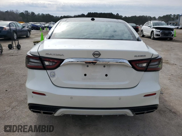 2023 Nissan Maxima Platinum with VIN 1N4AA6FV1PC507737, listed as a Copart auction lot 45712415 with 28,135 mi miles and Salvage title. Bid and sale history available at DreamBid. Image 6.