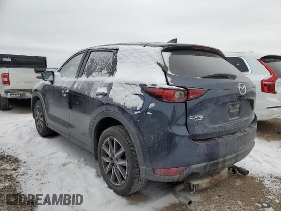 2018 Mazda CX-5 S Premium with VIN JM3KFBDM5J1378978, listed as a Copart auction lot 41803245 with 76,758 mi miles and Salvage Title. Bid and sale history available at DreamBid. Image 2.