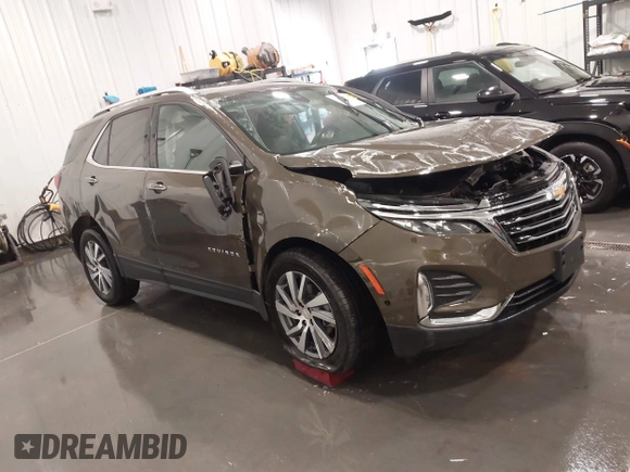 2023 Chevrolet Equinox Premier z VIN 3GNAXXEGXPL239686, wystawiony jako IAAI lot #42057594 z przebiegiem 22 727 mil mil oraz . Historia ofert i sprzedaży dostępna na DreamBid. Obrazek 1.