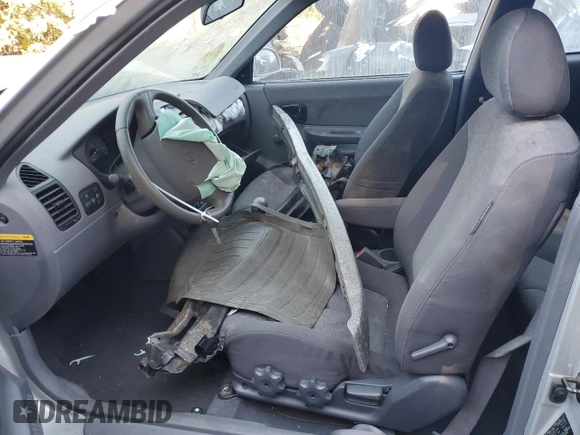 2003 Hyundai Accent GL with VIN KMHCG35C93U260712, listed as a Copart auction lot 75209844 with 0 mi miles and Salvage Title. Bid and sale history available at carsss.com. Image 7.
