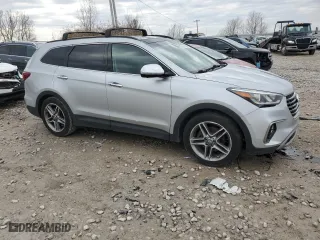2017 Hyundai Santa Fe Limited Ultimate with VIN KM8SRDHF9HU229792, listed as a Copart auction lot 50763035 with 124,200 mi miles and Clean Title. Bid and sale history available at carsss.com. Image 4.