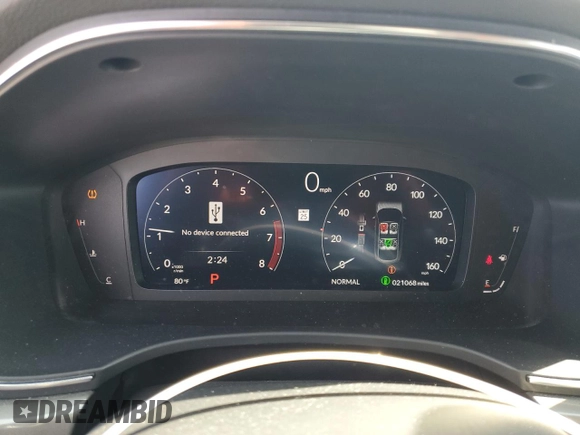 2024 Acura Integra with VIN 19UDE4H29RA023947, listed as a Copart auction lot 59036665 with 21,068 mi miles and Salvage title. Bid and sale history available at DreamBid. Image 9.