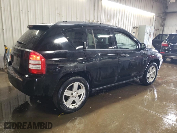 2007 Jeep Compass Sport with VIN 1J8FF47W87D389993, listed as a Copart auction lot 46369205 with 100,740 mi miles and Salvage Title. Bid and sale history available at carsss.com. Image 3.
