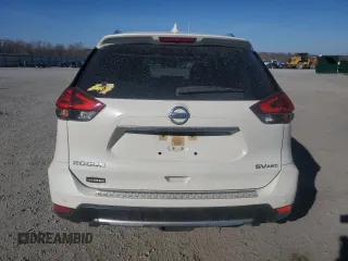 2019 Nissan Rogue SV with VIN JN8AT2MV9KW385818, listed as a Copart auction lot 47407625 with 54,964 mi miles and Salvage Title. Bid and sale history available at carsss.com. Image 6.
