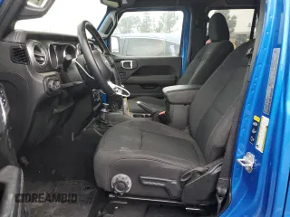 2021 Jeep Wrangler Unlimited Sahara Altitude z VIN 1C4HJXEG7MW728612, wystawiony jako Copart lot #45001535 z przebiegiem 24 027 mil mil oraz Szkoda całkowita • Salvage title. Historia ofert i sprzedaży dostępna na DreamBid. Obrazek 7.