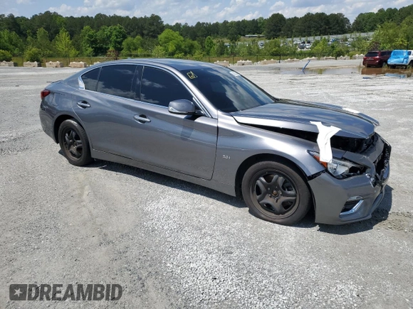 2019 Infiniti Q50 Luxe z VIN JN1EV7AR4KM559305, wystawiony jako Copart lot #54353455 z przebiegiem 85 131 mil mil oraz Nie do naprawy • Non repairable. Historia ofert i sprzedaży dostępna na DreamBid. Obrazek 4.