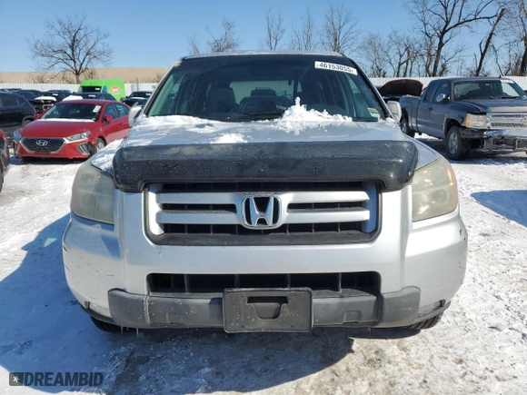 2008 Honda Pilot SE with VIN 5FNYF18348B053044, listed as a Copart auction lot 46153055 with 162,408 mi miles and Salvage Title. Bid and sale history available at carsss.com. Image 5.
