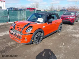 2021 MINI Convertible Cooper S with VIN WMWWJ5C09M3M08577, listed as a IAAI auction lot 41469351 with 51,145 mi miles. Bid and sale history available at carsss.com. Image 2.