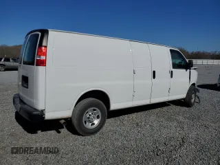 2021 Chevrolet Express Cargo with VIN 1GCWGBFP9M1229797, listed as a Copart auction lot 49795425 with 149,058 mi miles and Salvage title. Bid and sale history available at DreamBid. Image 3.