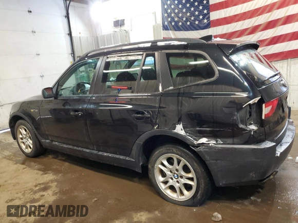 2004 BMW X3 2.5i with VIN WBXPA73484WC42708, listed as a Copart auction lot 50508095 with 262,417 mi miles and Salvage Title. Bid and sale history available at DreamBid. Image 2.