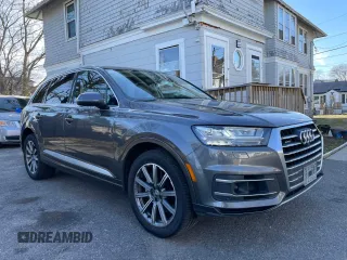 2018 Audi Q7 Premium Plus z VIN WA1LAAF74JD045032, wystawiony jako Copart lot #55520845 z przebiegiem 140 258 mil mil oraz Czysty tytuł • Clean title. Historia ofert i sprzedaży dostępna na DreamBid. Obrazek 1.
