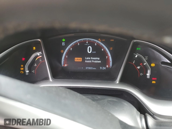 2021 Honda Civic Sport with VIN 2HGFC2F87MH544279, listed as a Copart auction lot 49745115 with 73,822 mi miles and Clean Title. Bid and sale history available at DreamBid. Image 9.