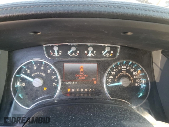 2012 Ford F-150 XL with VIN 1FTFW1ET3CFA54573, listed as a Copart auction lot 48142455 with 92,821 mi miles and Salvage Title. Bid and sale history available at carsss.com. Image 9.