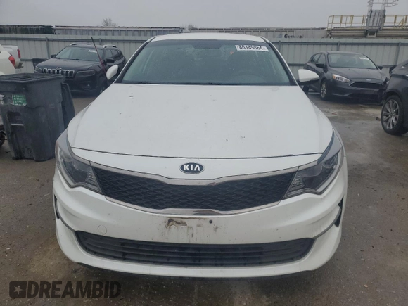 2016 Kia Optima LX with VIN KNAGT4L31G5070149, listed as a Copart auction lot 86149864 with 74,238 mi miles and Salvage Title. Bid and sale history available at carsss.com. Image 5.