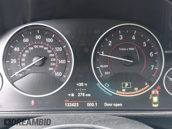2013 BMW 3 Series 335i xDrive with VIN WBA3B9C54DF586608, listed as a IAAI auction lot 41933738 with 133,423 mi miles. Bid and sale history available at carsss.com. Image 7.