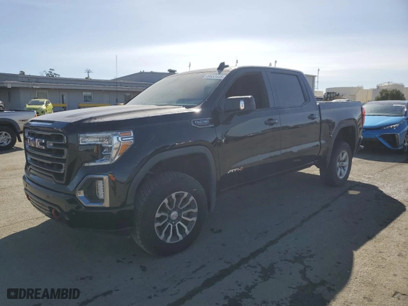 2019 GMC Sierra 1500 AT4 with VIN 3GTP9EED7KG261346, listed as a Copart auction lot 49653445 with 0 mi miles and Salvage Title. Bid and sale history available at carsss.com. Image 1.