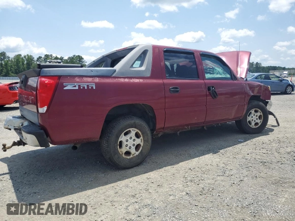 2004 Chevrolet Avalanche with VIN 3GNEC12T64G220083, listed as a Copart auction lot 59293665 with Not provided miles and Salvage title. Bid and sale history available at DreamBid. Image 3.
