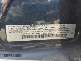 2010 Volkswagen Jetta Limited Edition с VIN 3VWRZ7AJ0AM066279, выставлен на аукционе Copart как лот 59635305 с пробегом 115 727 миль миль и Списание • Salvage title. История ставок и продаж доступна на DreamBid. Изображение 12.