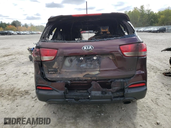 2018 Kia Sorento LX V6 with VIN 5XYPGDA57JG404971, listed as a Copart auction lot 76484834 with 0 mi miles and Salvage Title. Bid and sale history available at carsss.com. Image 6.