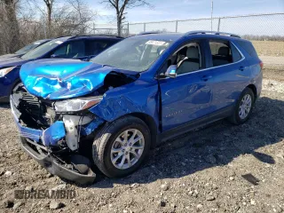 2019 Chevrolet Equinox LT with VIN 3GNAXKEV8KS553143, listed as a Copart auction lot 48471585 with 58,718 mi miles and Salvage Title. Bid and sale history available at carsss.com. Image 1.
