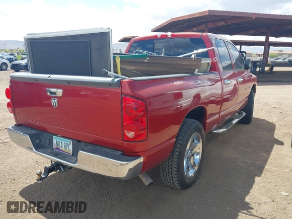 2007 Dodge Ram 1500 SLT with VIN 1D7HA18277S261836, listed as a IAAI auction lot 41950820 with 132,830 mi miles. Bid and sale history available at carsss.com. Image 4.
