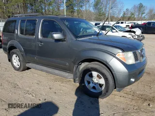 2005 Nissan Pathfinder SE with VIN 5N1AR18U55C791523, listed as a IAAI auction lot 41848499 with 247,768 mi miles. Bid and sale history available at carsss.com. Image 1.